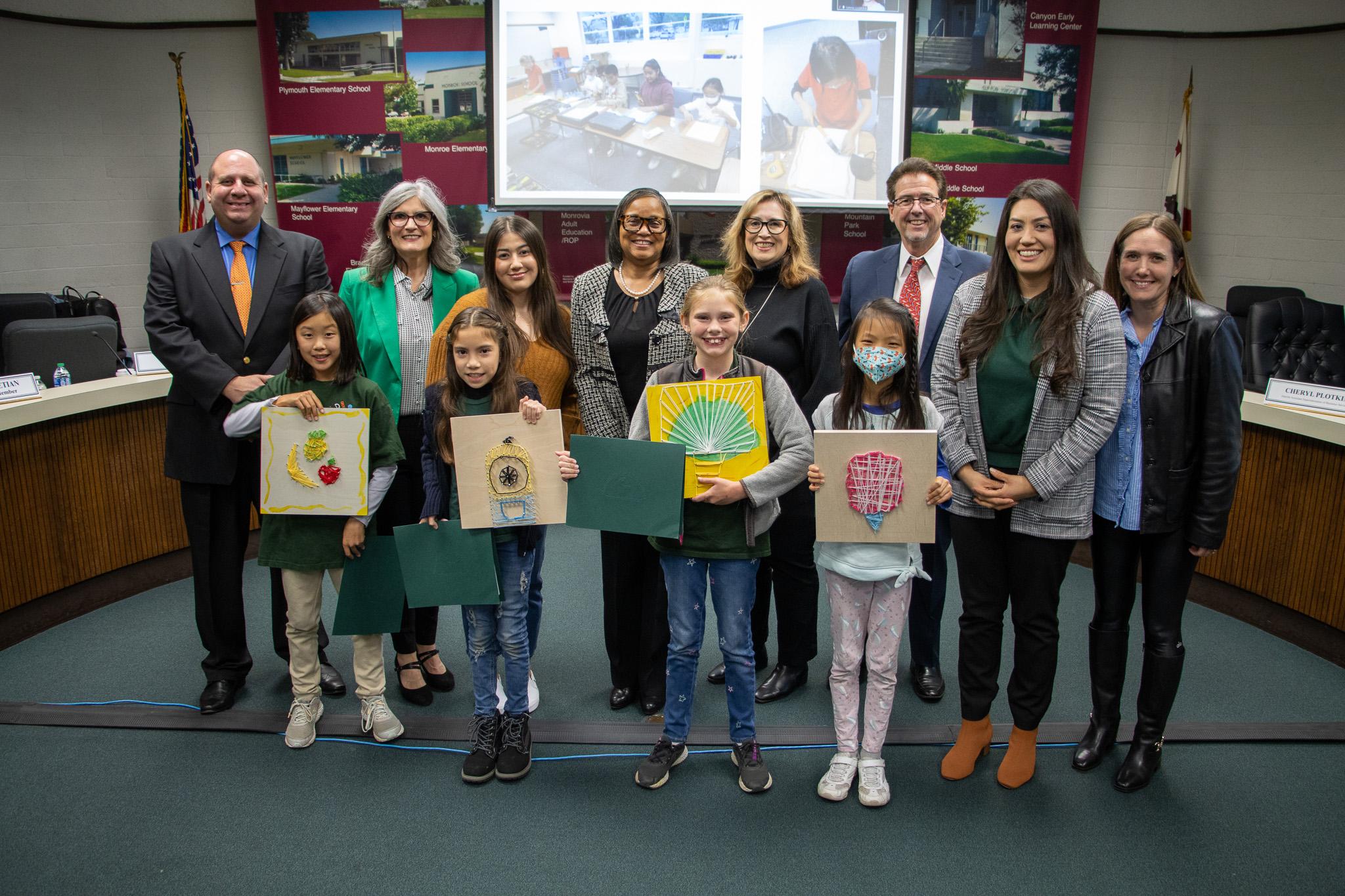 Plymouth Femineer students showed off some of the projects they’ve been working on this school year and did a fantastic job starting our Board meeting. 